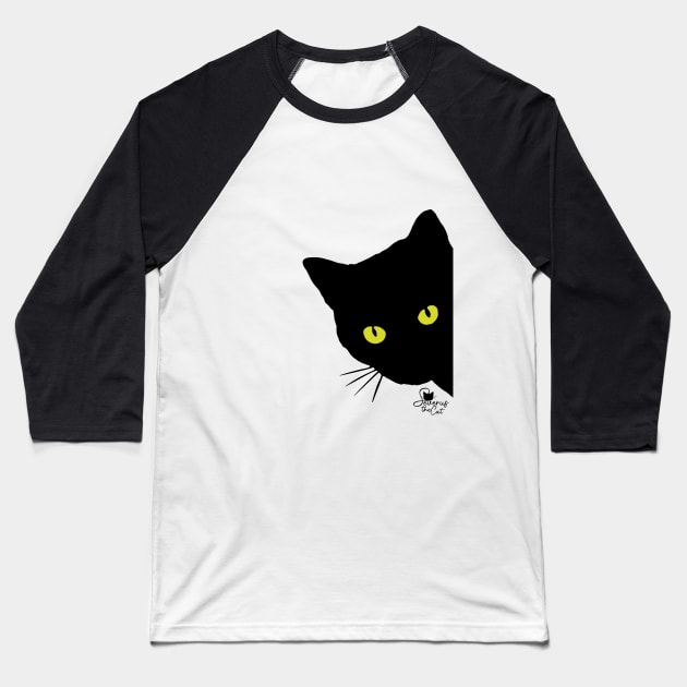 Cat Face Baseball T-Shirt by Urban Warriors